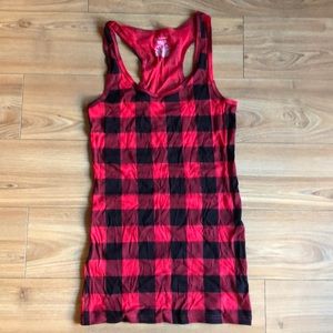 Buffalo plaid tank top